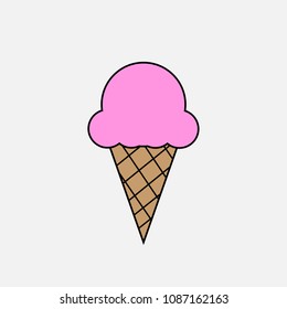 Ice cream icon vector