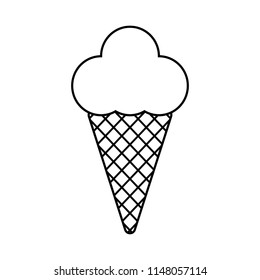 Ice cream icon, vector