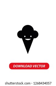 Ice cream icon, Vector