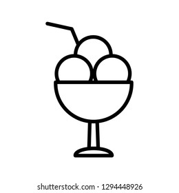 ice cream icon vector