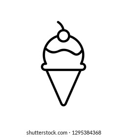 Ice cream icon vector