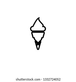 ice cream icon vector