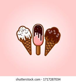 ice cream icon vector icon,