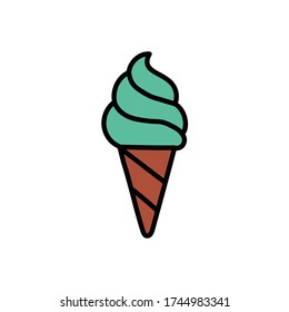 Ice Cream Icon / Vector