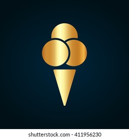 ice cream icon vector