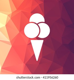 ice cream icon vector