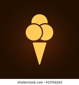 ice cream icon vector