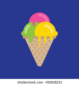 Ice cream Icon Vector