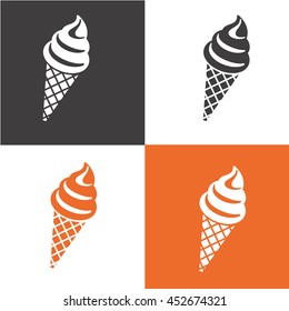 ice cream icon vector