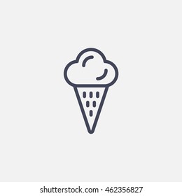Ice cream icon vector