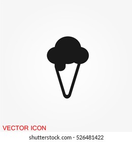 Ice cream icon vector