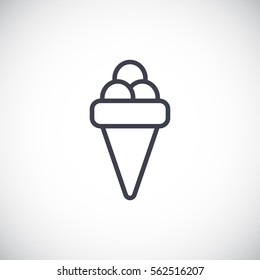 Ice cream Icon Vector. 