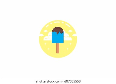 ice cream icon vector