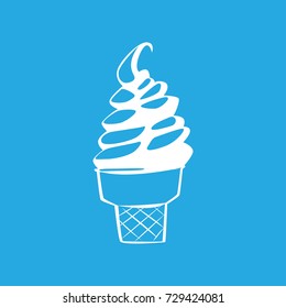 ice cream icon vector