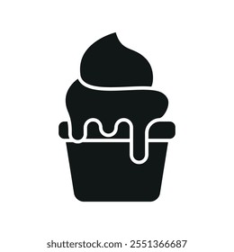 Ice cream icon vector basic design simple and modern templates concept