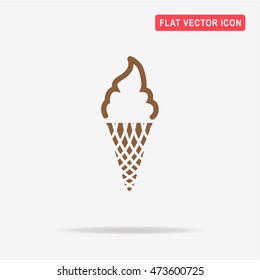 Ice cream icon. Vector concept illustration for design.