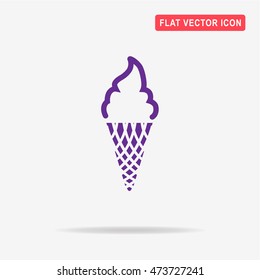 Ice cream icon. Vector concept illustration for design.