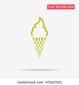 Ice cream icon. Vector concept illustration for design.