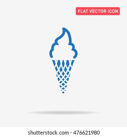Ice cream icon. Vector concept illustration for design.