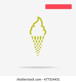 Ice cream icon. Vector concept illustration for design.