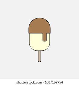 Ice cream icon vector design isolated