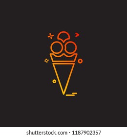 ice cream icon vector design