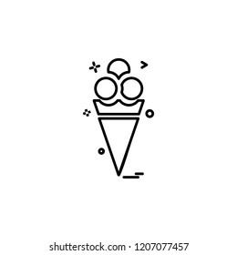 ice cream icon vector design
