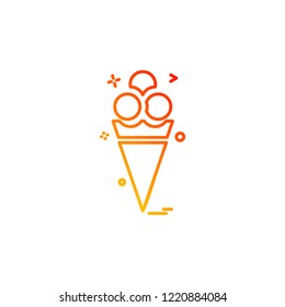 ice cream icon vector design