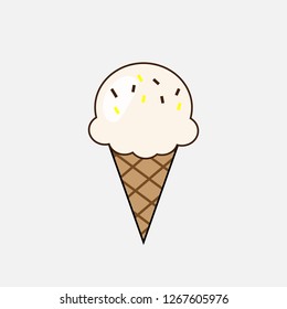 Ice cream icon vector design isolated