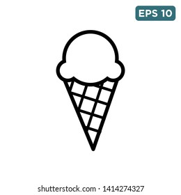 ice cream icon vector design template
