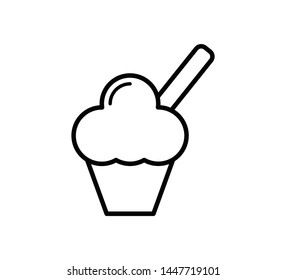 Ice cream icon vector design template