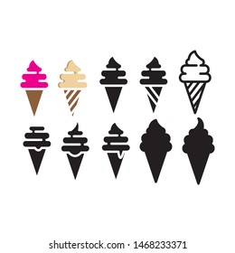 ice cream icon vector design illustration template