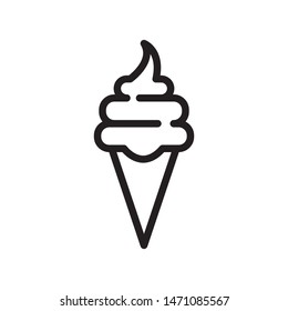 Ice cream icon vector design template