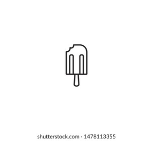 ice cream icon vector design element logo template