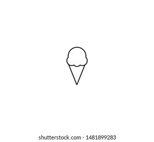ice cream icon vector design element logo template