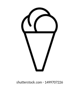Ice cream icon vector design template