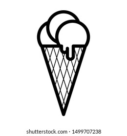 Ice cream icon vector design template