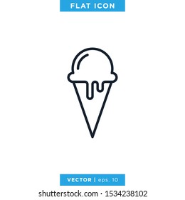 Ice Cream Icon Vector Design Template