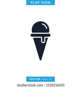 Ice Cream Icon Vector Design Template
