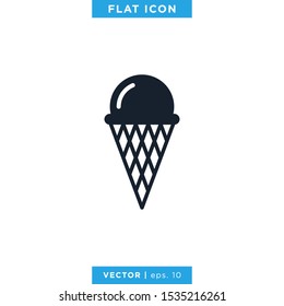 Ice Cream Icon Vector Design Template