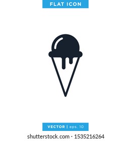 Ice Cream Icon Vector Design Template