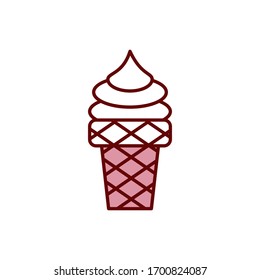 ice cream icon vector design template