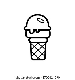 ice cream icon vector design template