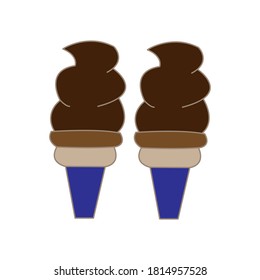 Ice cream icon vector design illustration