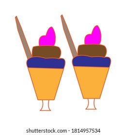 Ice cream icon vector design illustration