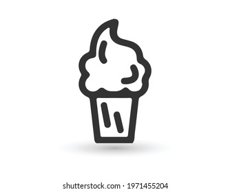 ice cream icon vector design template
