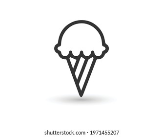 ice cream icon vector design template