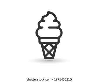 ice cream icon vector design template