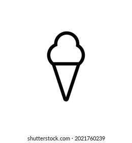 ice cream icon, vector design illustration on white background.