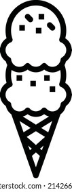 ice cream icon vector design flat